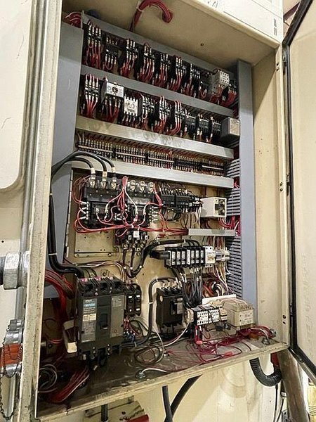 200 ton Komatsu Single Point Gap Mechanical Metal Stamping Press #OBS200-2, Year 1986