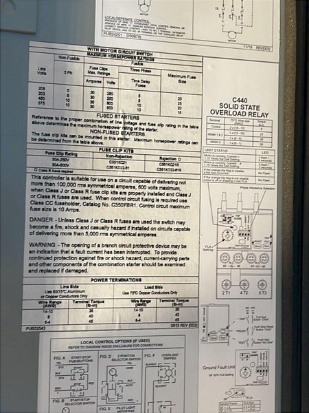 EATON ENCLOSED COMBINATION MOTOR STARTER  -  ECN1801E0B