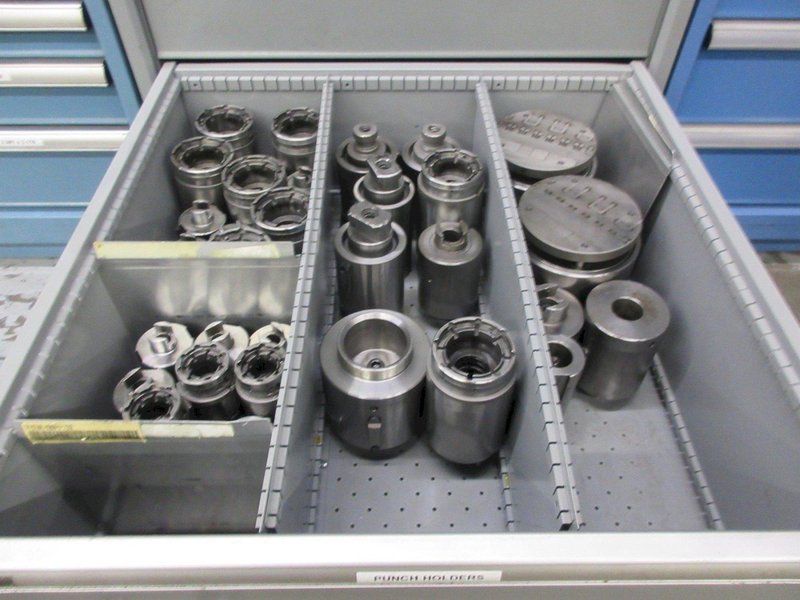 Lista Cabinet with 8 Drawers and Contents 112 Style and Marathon 112  Special Punches for CNC Turret Punch- Auction Item