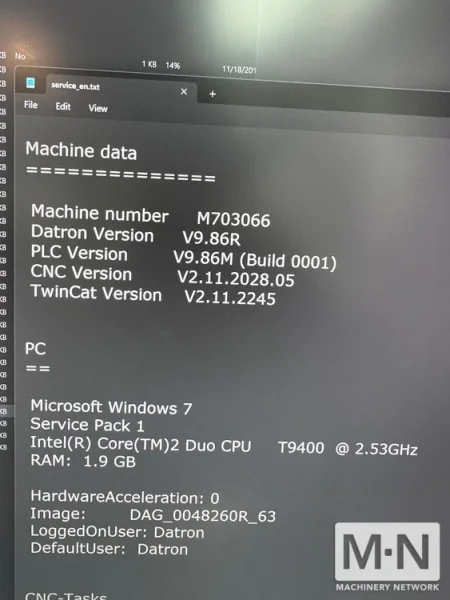 Datron D5 CNC 5-Axis Dental Milling Machine, 2014