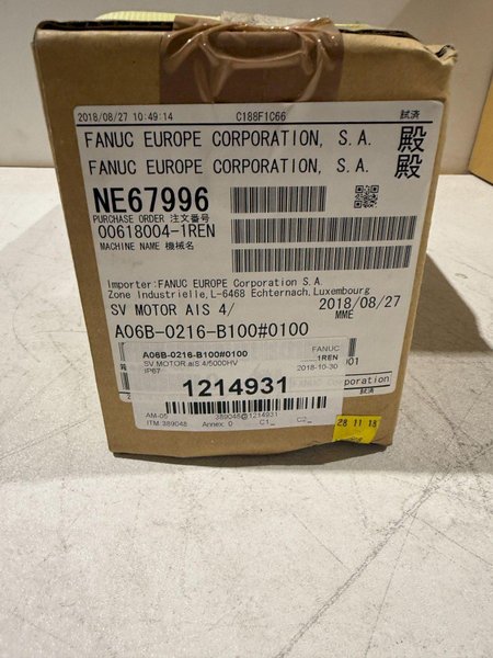 FANUC A06B-0216-B100#0100 SERVO MOTOR NEW IN BOX
