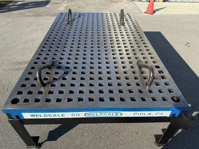 WELDSALE 5’ x 8’ Welding Table Platen Acorn Type USA #8146