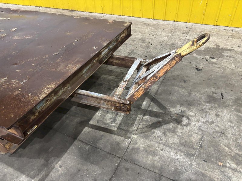 20,000 LBS (10 TON) x 120&quot; x 60&quot; STEEL WITH HARD TIRE TRANSFER CART CAR:  STOCK #23236