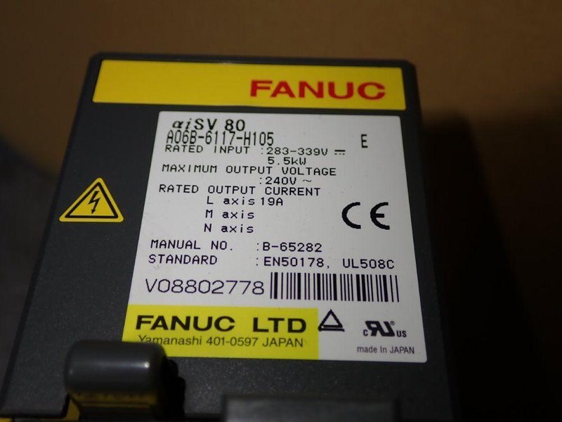 FANUC SERVO AMPLIFIER MODULE  -  A06B-6117-H105