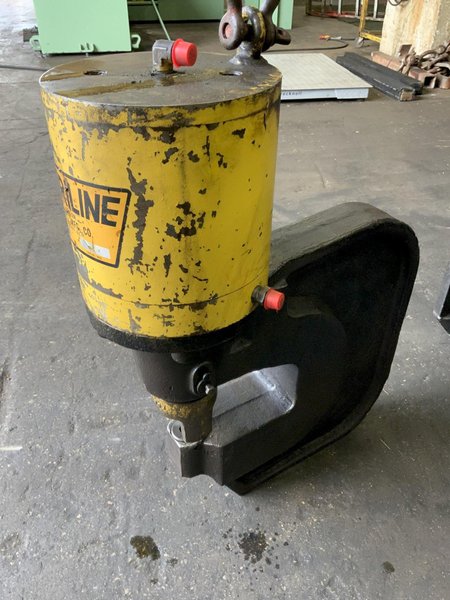 80 TON FABRILINE MODEL FP-80 HYDRAULIC C-FRAME FLANGE PUNCH: STOCK #81508