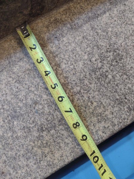 8&#039; X 4&#039; X 14&quot; CHALLENGE PRECISION LAYOUT INSPECTION GRANITE TABLE W/ EDGE LEDGES: STOCK #23812