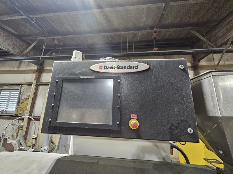 3″ Davis-Standard Super Blue 75MM Extruder with BPM Bay Plastics Machinery WBX1210-15 Water Bath, EVAK-06 Vacuum Air Knives, and SB 100 Pelletizer, 2014