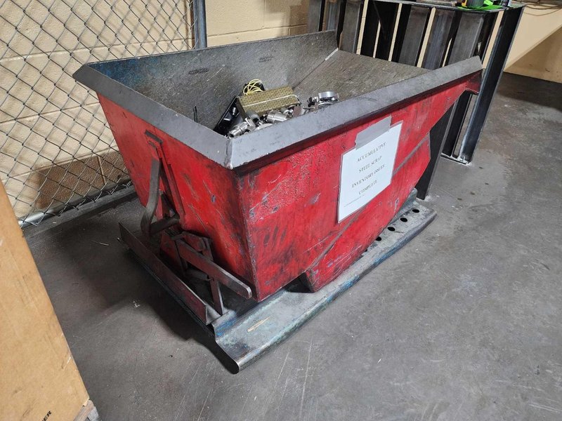 29" X 48" X 27" SELF DUMPING HOPPER: STOCK #20515