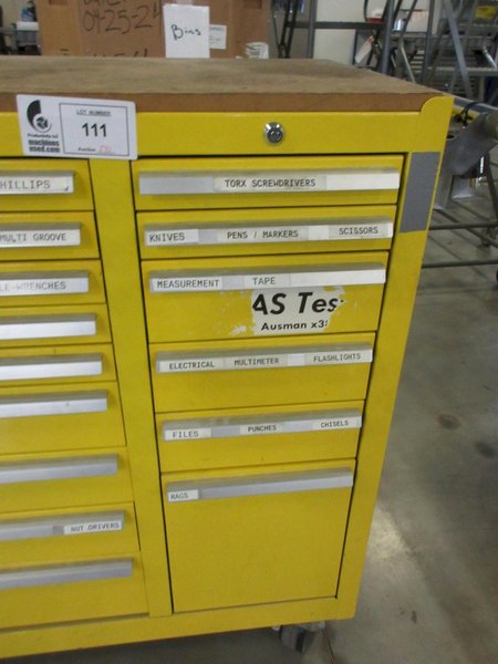 Kennedy 15-Drawer Locking Tool Chest, Portable with Keys and Contents- Auction Item