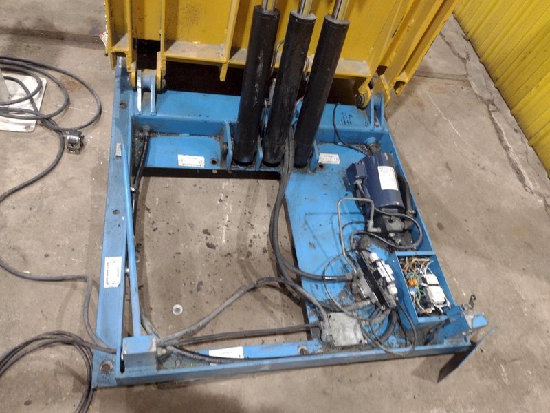 6,000 LBS X 48" X 48" MAX MODEL #LPTT-UP-060-90 HYDRAULIC TILT UPENDER 90 DEGREE FLIP TABLE 110V SINGLE PHASE : YOBRO #25893