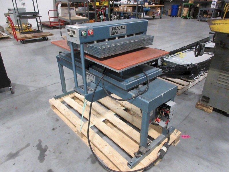 Practix Mfg. OK380 Dual Platen Printing/Embossing Press Machine, 20" x 25" Platens- Auction Item
