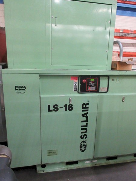 Sullair LS-16-75/A 75 HP Rotary Screw Air Compressor- Auction Item