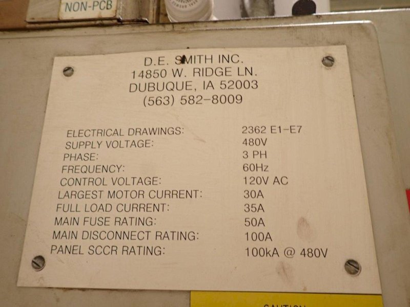 DE SMITH GRINDING COOLANT FILTER SYSTEM: YOBRO #24306