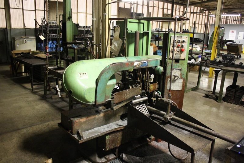 12' X 16' WELLS MODEL 1270 AUTOMATIC HORIZONAL SAW: STOCK #67510