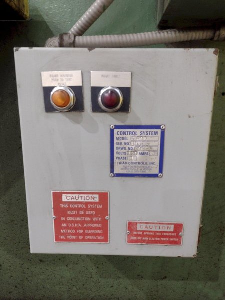 35 TON VERSON 24" X 96" FLANGE BED MECHANICAL PRESS BRAKE: STOCK #20241