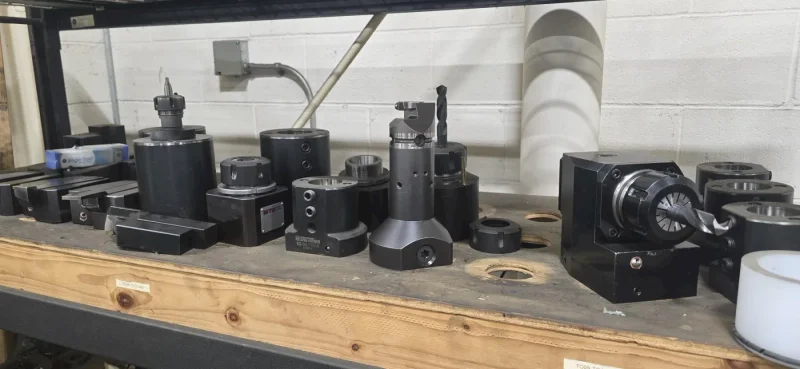 2013 MIGHTY VT40B+M/2000 CNC LATHE CAXIS LIVE TOOLING WITH 7.4" BAR CAPACITY &amp; (2) 24" CHUCKS