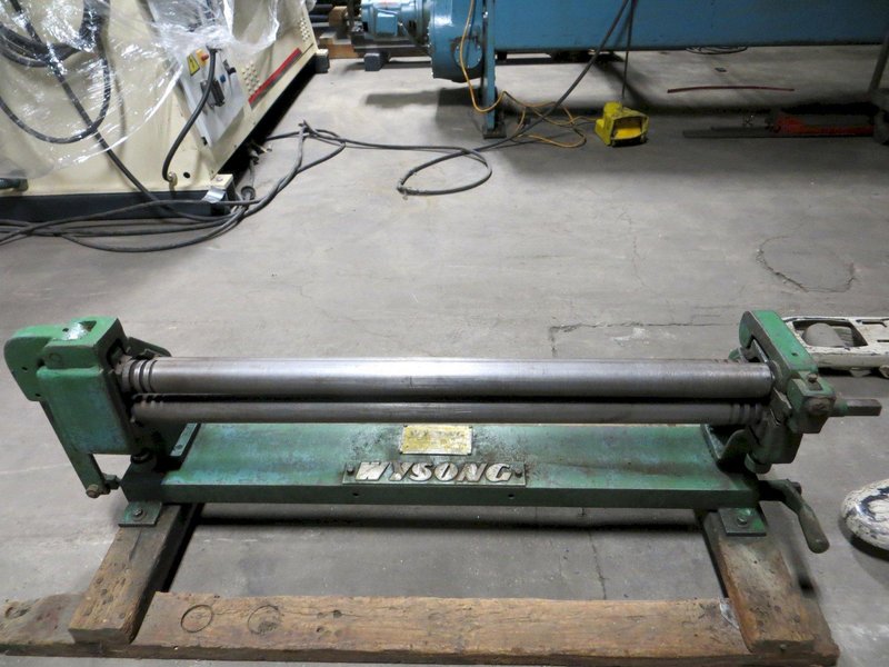 2" Diameter x 36" Used Wysong Manual Slip Roll Model 236-HR