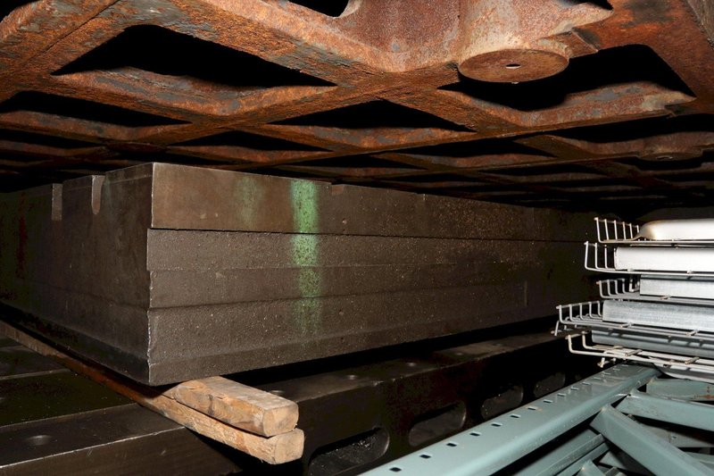 60&quot; X 90.5&quot; X 13&quot; T SLOTTED FLOOR PLATE: STOCK 11835