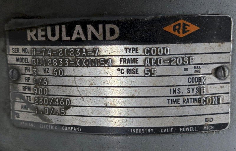 PARKER MAJESTIC MODEL SURFACE GRINDER 230/460 MOTOR SPINDLE 1209-6 USED