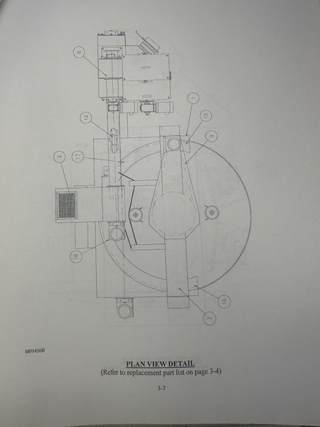 36&quot; X 72&quot; GOFF MODEL #3672D SPINNER HANGER SHOT BLAST CLEANING SYSTEM, NEW 2006: STOCK #22470