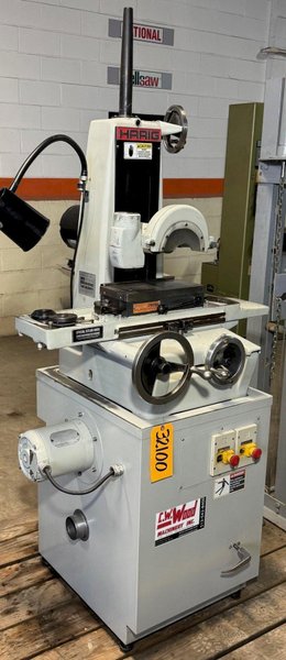 6" x 12" Harig Surface Grinder 612, Hand, Chuck, Dust Collector Base, 1 HP