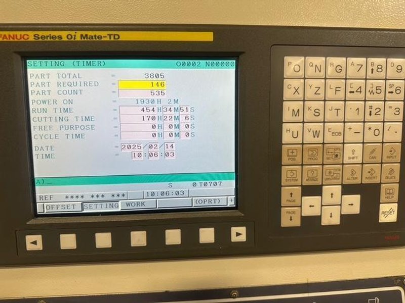 Campro CPL-208 CNC Lathe, 2012 – Tailstock, Chip Conveyor