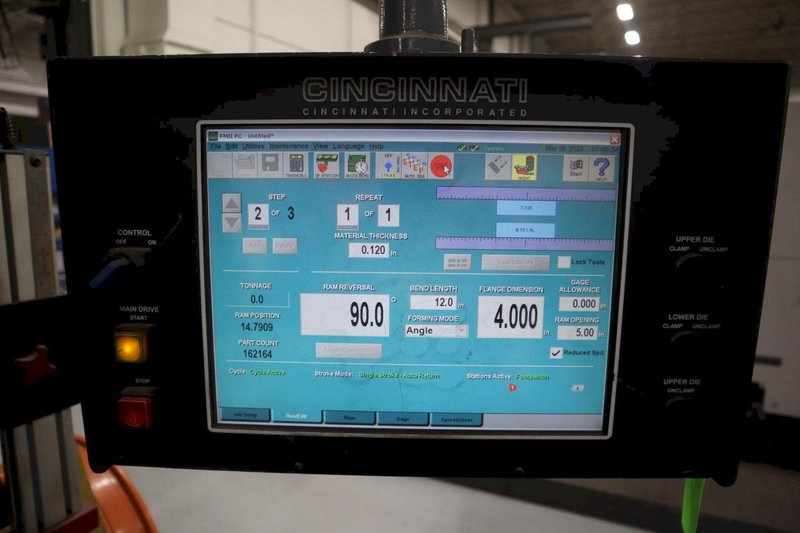 Cincinnati 350 FMII x 10 FT CNC Hydraulic Press Brake with Ram Tilt and Crowning