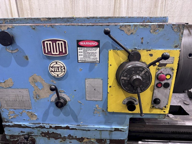 37" X 314" NILES ENGINE LATHE: STOCK #72193
