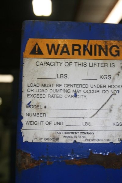 2500 LBS X 72&#039; VESTIL MODEL #SBM-25 SPREADER BAR:  STOCK #53074