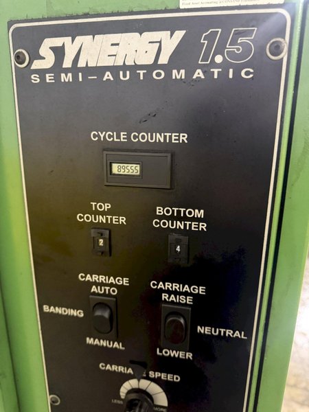 SYNERGY MODEL 1.5 SEMI-AUTO STRETCH PALLET WRAPPER  WITH WEIGHT-TRONIX SCALE: YOBRO #24715