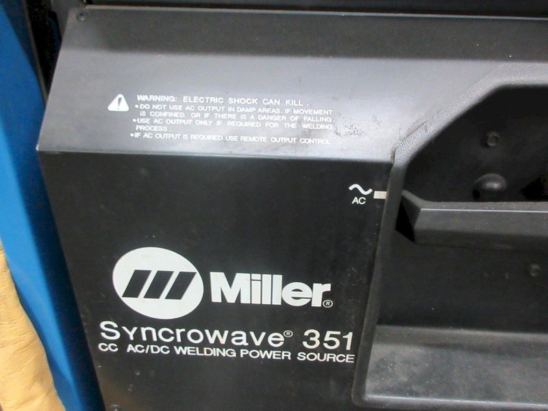 Miller Syncrowave 351 Welder with Coolmate 3 Chiller- Auction Item