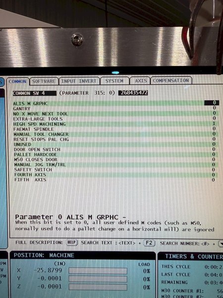 2013 HAAS MODEL #VF5 CNC VERTICAL MACHINING CENTER: YOBRO #24379