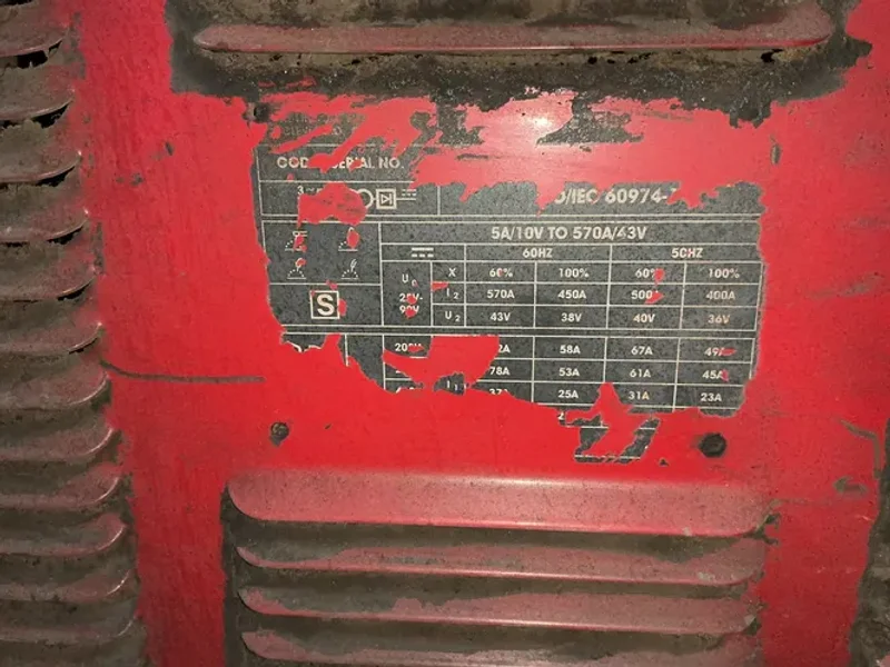 LINCOLN ELECTRIC 455  AMPS POWERWAVE 455 WELDER  -  POWERWAVE 455