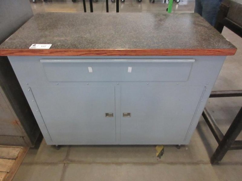 Shipping Desk, Metal with Laminate Top, 1-Drawer, 2-Door- Auction Item