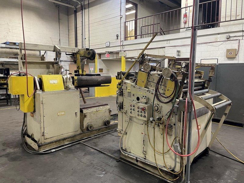 10,000 LBS. X 40&quot; X .110&quot; ROWE SERVO CONVENTIONAL COIL FEED LINE FOR METAL STAMPING