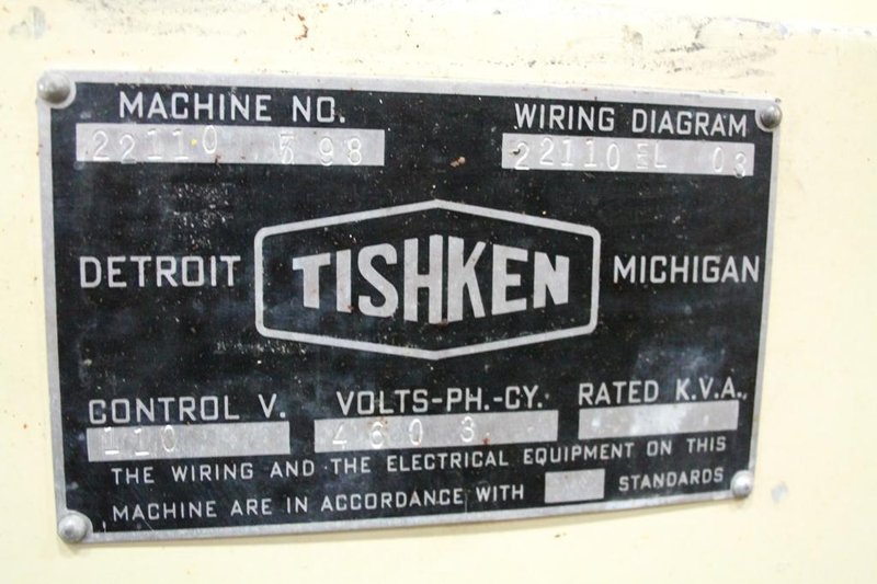 15 TON TISHKEN MODEL ACO-15 CUTOFF PRESS: STOCK #64571