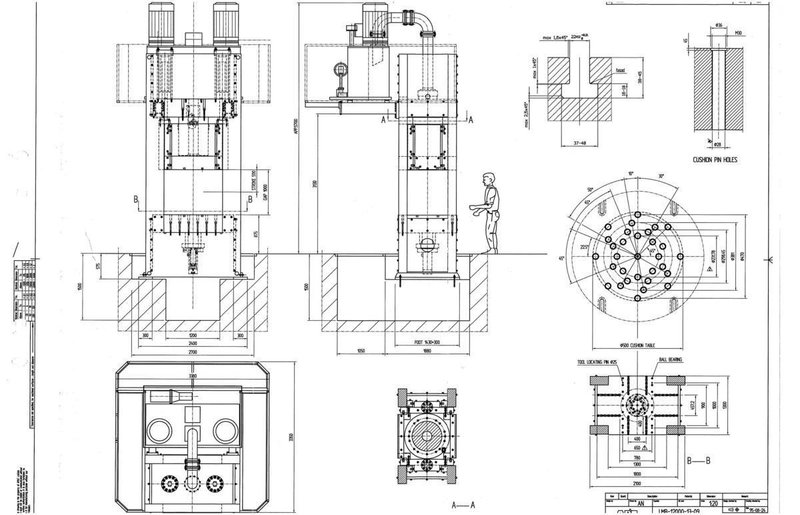 1200 Ton AP &amp; T Blanking, Embossing &amp; Cutoff Line