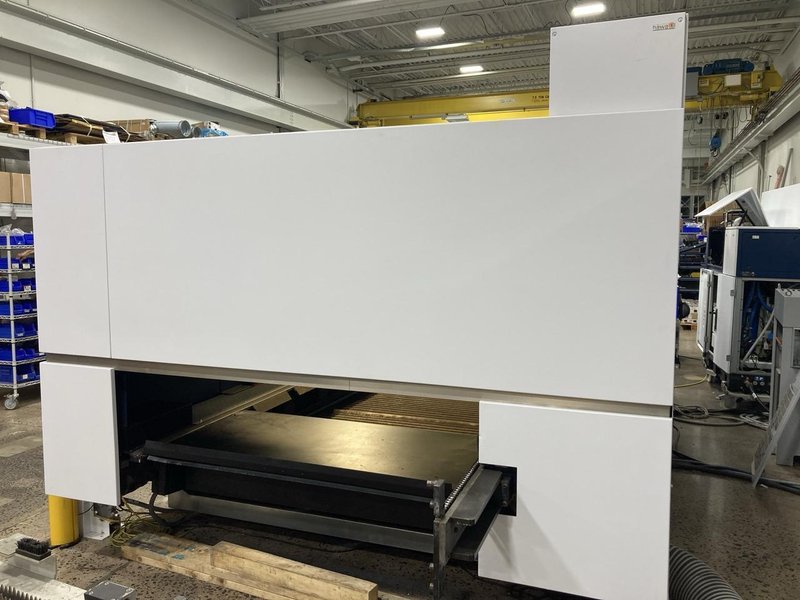 5000 Watt Trumpf TruLaser 5030 fiber, 2012 – REFURBISHED TruDisk 5001 15,691 Beam on Hours, Nozzle Changer, LMC Ready