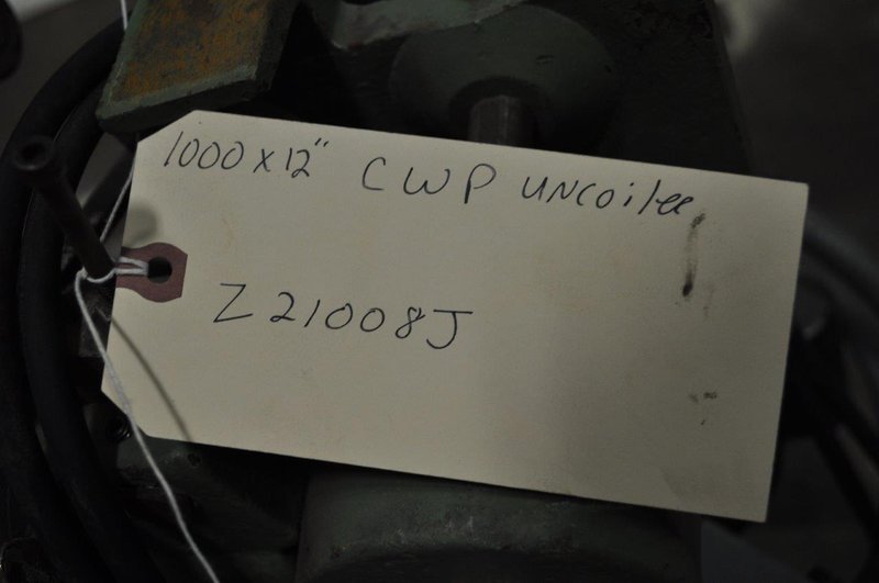 1000 LB x 12&quot; Cooper Weymouth Peterson Uncoiler