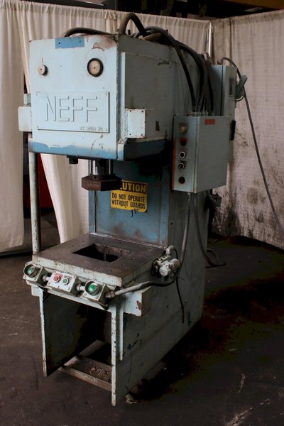 NEFF HYDRAULIC C FRAME PRESS: STOCK #75427