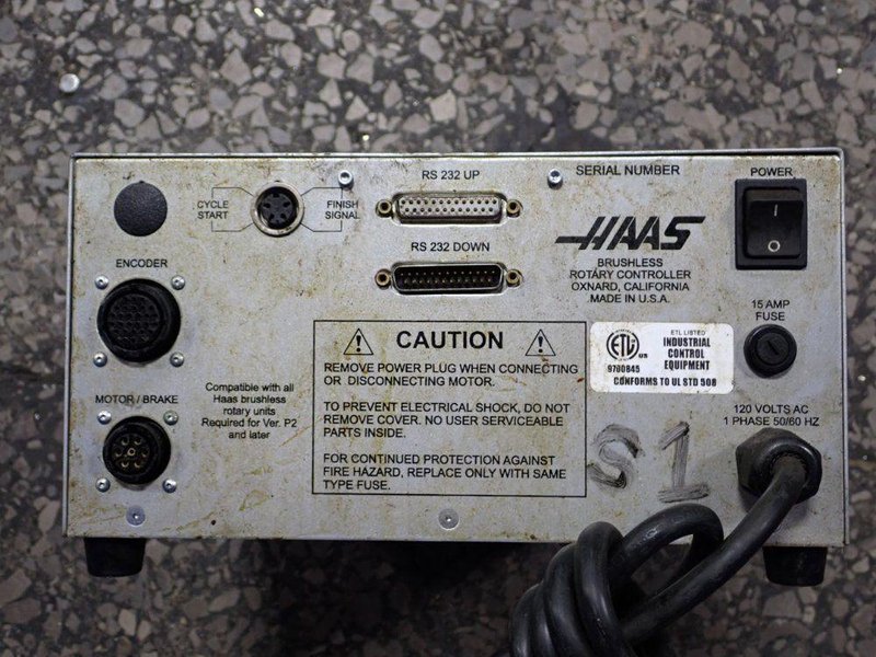 HAAS AUTOMATION INC BRUSHLESS ROTARY CONTROL