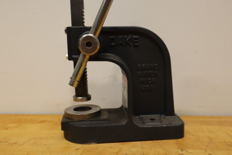 DAKE CORPORATION Arbor Press: 1 Ton Force in Tons, 3 1/2 in Swing- Auction Item