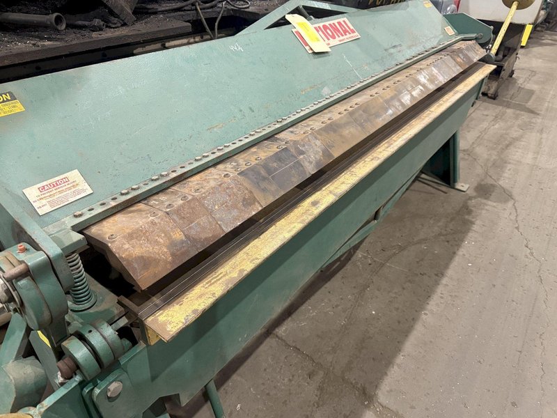 8' X 14 GAUGE NATIONAL MODEL #U6-9614 BOX &amp; PAN FINGER BRAKE: YOBRO #25800