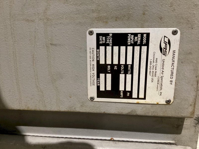 UNITED AIR SPECIALISTS SHN-20-H MIST COLLECTOR USED