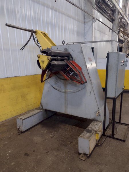 10,000 LB (5 TON) X 24&quot; RED BUD (RBI) MODEL #RM24-16 MOTORIZED POWER COIL REEL / UNCOILER: STOCK #15275