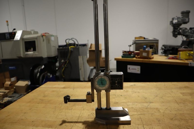 Double Column 12" Height Gage, Roller Dials, .001" Res- Auction Item