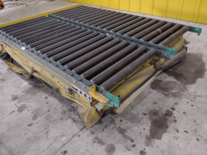60" X 48" X 3500 LB SOUTHWORTH MODEL #LS4-36 DOUBLE ROLLER TOP LIFT TABLE, 110V SINGLE PHASE: STOCK #20926