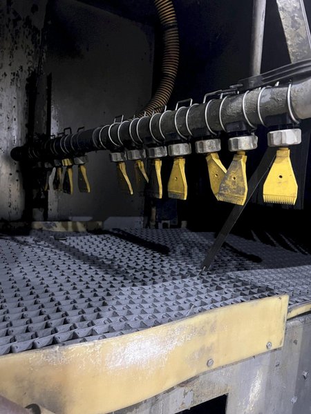 3 STAGE X 36&quot; X 18&quot; WALSH MODEL #AOE286 STEEL MESH-BELT PASS-THROUGH STAINLESS WASHER: STOCK #20166