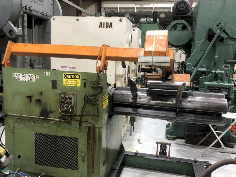 20,000 lbs. Rowe Motorized Coil Reel For Sale Model# 20060DSV Coil Un-coiler