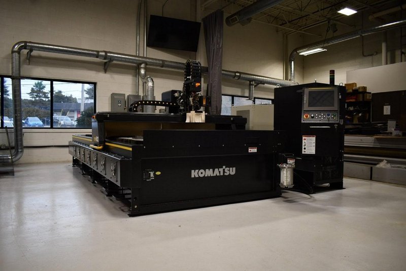6′ x 12′ Komatsu TFP612 3 Series CNC Plasma-Oxyfuel Cutting System, 2023 – Komatsu 300 Amp, With Warranty